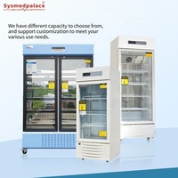 Réfrigérateur médical certifié CE, armoire verticale à température constante pour le stockage de médicaments et de vaccins en pharmacie