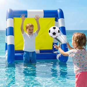 Ensemble de jeu de football gonflable 2-en-1 et de jeu de fléchettes pour piscine - Product Image 5