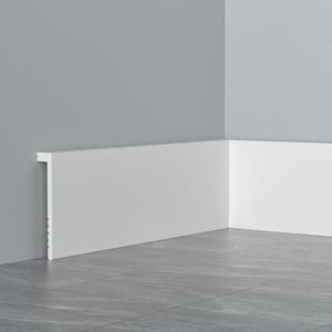 White Sample Style <strong>PVC</strong> Skirting PS <strong>Moulding</strong> Cornice Ceiling Profile PS <strong>Moulding</strong> - Product Image 1