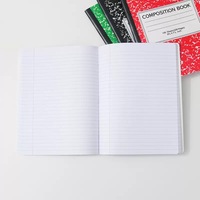 Cahier à couverture imprimée, 100 feuilles, reliure agrafée, papier pour carnet, fournitures scolaires, options multicolores