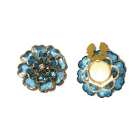 Cache-Bouton Fleur en Gros pour Chemise DIY à Strass, Bouton Pince LSCB001