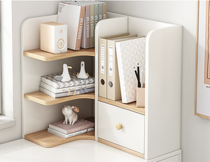 2021 & Tủ Sách Nhỏ Đơn Giản Trên Bàn, Tiết Kiệm Không Gian Trên Bàn, Tủ Lưu Trữ Góc - Product Image 5