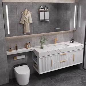 Hpl <b>Bathroom</b> <b>Cabinets</b> <b>with</b> <b>Light</b> for Home Sink <b>and</b> <b>Mirrors</b> <b>Bathroom</b> <b>Cabinet</b> Set Sink <b>Mirror</b> <b>Bathroom</b> <b>Cabinet</b> Vanity - Product Image 6