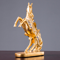 Nordische Kunstvolle Pferdeskulptur-Ornament, Maßgefertigte Epoxidharz-Volkskunst, Festtagsgeschenk, Sammlerstück, Wohnzimmer- und Eingangsbereich-Dekoration