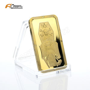 Vente à chaud de barres d'or en fer plaqué or de 1oz pour la collection - Product Image 3