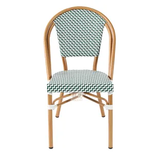 Modern Terrace Furniture French Bistro Stackable Outdoor Chairs Teslin Garden Chairs