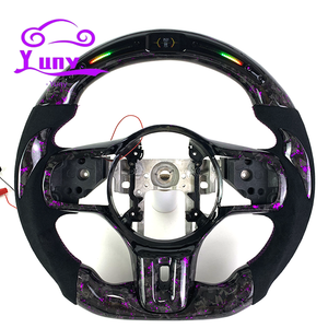 Volante de Fibra de Carbono Forjado Personalizado con LED RPM para Mitsubishi Lancer EVO X 8 9 10 2010-2015, Diseño de Estilo de Carreras - Product Image 1