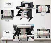 Teneth Factory Roll Label DTF Película reflectante Adhesivo Contorno automático de alta velocidad con máquina cortadora de plotter de software