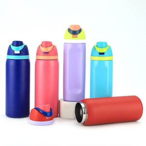 Gobelet de bureau isotherme à double paroi en acier inoxydable de 24 oz avec logo personnalisé 2025, anti-fuite, sans BPA, avec paille, pour cadeau d'affaires, sport - Product Image 5