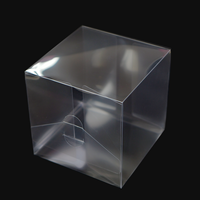 Vente directe d'usine, boîte en plastique PET écologique hautement transparente, épaisseur 0,35 mm, boîte pliante transparente personnalisée
