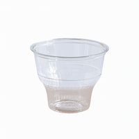 Gobelet à glace en plastique PET jetable transparent de 98 ml pour pudding, gelée et yaourt, vente en gros transfrontalière
