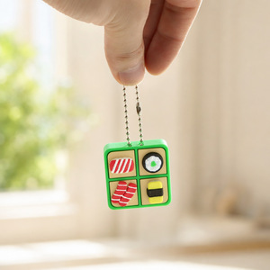 Promotional <b>Toy</b> 3d Printed Keychain Sushi <b>Box</b> Lunchbox Clicker Finger <b>Toy</b> Stress Reliever Backpack Accessory - Product Image 6