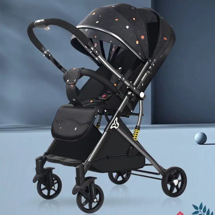 Poussette pliable populaire pour bébé, siège confortable, multifonction, jardin