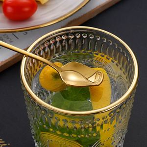 Cuchara de acero inoxidable con mango largo, diseño de rosa, pequeña, de alta estética, para postres, helados, flores y café. - Product Image 6
