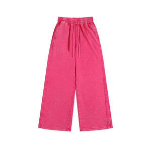 Distressed Streetwear Joggers 350GSM Heavyweight, Washed, Oversized Straight Leg Sweatpants - Product Image 1