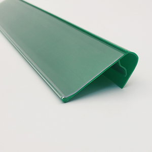 Siêu thị Kệ nhãn trong suốt <span class=keywords><strong>PVC</strong></span> Pet BPA cấp thực phẩm miễn phí giá chủ đôi dòng nhựa móc dữ liệu dải tính năng - Product Image 5