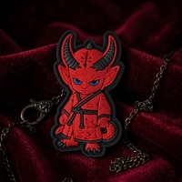 Patch PVC Karet 3D Embossed Motif Bunga Segitiga Personalisasi, Koleksi untuk Penggemar Game, Cocok untuk Ransel, Topi & Tas