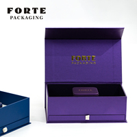 Boîte à bijoux à couvercle magnétique, nouveau style, nouveau design, logo personnalisé pour un cadeau d'anniversaire de couple