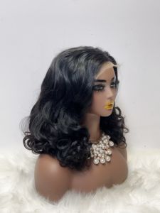 13x4 Frontal Lace for <b>Pixie</b> Bouncy <b>Wig</b> Double Drawn Bulk Human Hair High-quality Braiding <b>Wigs</b> - Product Image 3