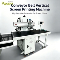 Machine d'impression sérigraphique monochrome avec convoyeur pour tissus, t-shirts et surfaces planes