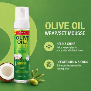 AOYI Olive Oil Hair Mousse Medium Hold Curl Defining <b>Foam</b> <b>for</b> Fine to Medium Curls and Waves Women's Styling Product - Product Image 6