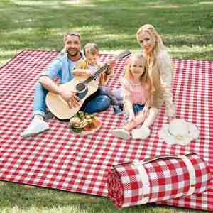 Foldable <b>Outdoor</b> Beach <b>Mat</b>, Tourist Park, Garden, Grassland, Play, Waterproof Picnic, Camping Blanket - Product Image 1