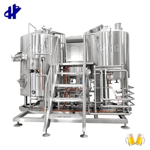 Équipement <span class=keywords><strong>de</strong></span> brassage <span class=keywords><strong>de</strong></span> bière HG, projet clé en main, 500 litres, équipement <span class=keywords><strong>de</strong></span> brassage <span class=keywords><strong>de</strong></span> bière pour brasserie - Product Image 1