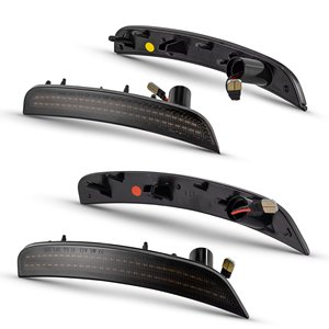 Feux de position latéraux LED <span class=keywords><strong>avant</strong></span> et arrière pour <span class=keywords><strong>Fiat</strong></span> <span class=keywords><strong>500</strong></span> 500e Pop Sports 2011-2019, clignotants de voiture sans erreur - Product Image 3
