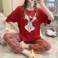 Pyjamas pour femmes, vêtements de nuit à motifs mignons, vente en gros de chemises de nuit pour femmes, vêtements de détente pour femmes