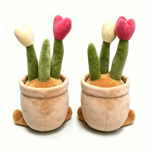 Juguete de peluche personalizado con forma de maceta de tulipán, Peluche suave con diseño de maceta, Linda planta de tulipán de peluche en maceta - Product Image 6