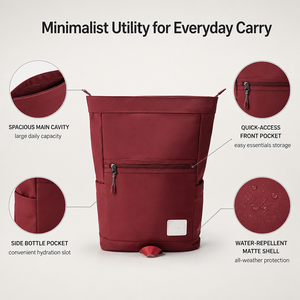 Sac à dos pour ordinateur portable imperméable à enroulement, grande capacité, pour voyages d'affaires, sac d'ordinateur portable 13 pouces, souple - Product Image 3