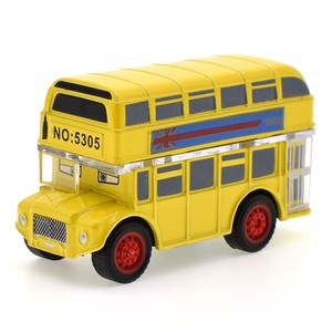 Jouets Nouveau Petit <span class=keywords><strong>Bus</strong></span> en Métal à Remonter <span class=keywords><strong>Jaune</strong></span> <span class=keywords><strong>Jouet</strong></span> en Plastique <span class=keywords><strong>Bus</strong></span> à Deux Étages HN954796 - Product Image 1