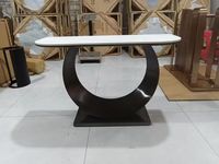 Table d'appoint longue en acier inoxydable, petite table console