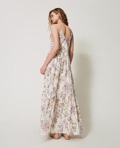 <span class=keywords><strong>Robe</strong></span> longue d'été pour femmes, col en V profond, impression de fleurs, tenue élégante pour filles, <span class=keywords><strong>robe</strong></span> de haute qualité - Product Image 4