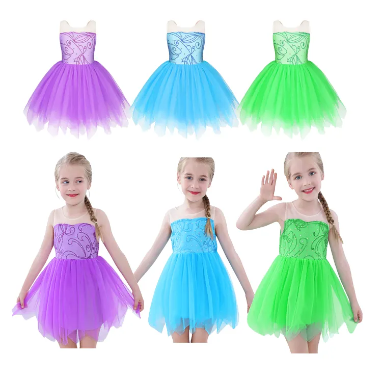 Kinder Mädchen Fee Prinzessin Dress up ärmellose Kostüm Schmetterling Flügel Geburtstags feier Outfit Halloween Weihnachten Karneval Cosplay