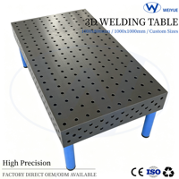 Table d'inspection en fonte durable sur mesure OEM, neuve, plateforme de soudage robuste, marque Hebei Weiyue