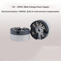 Modul Pemancar Suhu Cerdas HART Terisolasi 215 4-20mA PT100 RTD Sensor Termokopel DC 12-40V