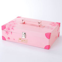 Boîtes cadeaux en cuir PU écologiques faites à la main avec logo personnalisé, couleur personnalisée pour vernis à ongles, huile, crème pour le visage, poudre libre, soins de la peau