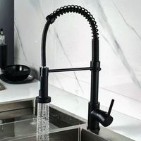 Robinet de cuisine commercial à levier unique avec douchette extractible à ressort, modèle très vendu