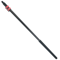 Tige télescopique standard en aluminium avec système de verrouillage à bascule, perche d'extension universelle pour outils de nettoyage, connecteur fileté fiable et durable