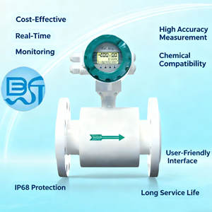 하이 퀄리티 내구성 전자기 유량계 RS485 MODBUS 전도성 액체 정확하게 측정 전자기 유량계 - Product Image 3