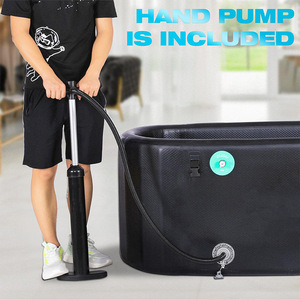 Bañera de Hielo Inflable TANYOZHE 150x85x65cm Ovalada Negra para Terapia de Frío y Rehabilitación Física - Product Image 3