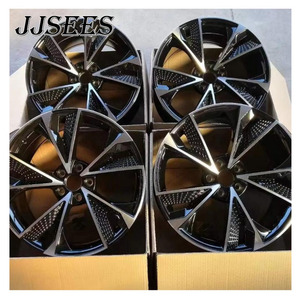 JJSEES <span class=keywords><strong>Jantes</strong></span> en alliage noir brillant forgé 5x112 5x114.3 5x120 Pcd 17 18 19 20 21 22 24 INCH <span class=keywords><strong>Jantes</strong></span> pour <span class=keywords><strong>Audi</strong></span> <span class=keywords><strong>A1</strong></span> A2 A3 A4 A5 - Product Image 5