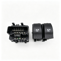 Interruptor de Elevalunas Eléctrico de Doble Botón 8200315034 8200476806 8200315044 8200315050 820015085 8201060626 8200206602 para Renault 10 Pines