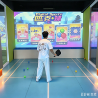 Simulador Interactivo de Pickleball Realista, Máquina de Entretenimiento Deportivo