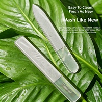Lime à ongles nano-verre double face transparente pour manucure et polissage – Lot de trois pièces, idéale pour le dropshipping