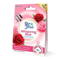 PurFresh Sachets d'aromathérapie pratiques à suspendre, désodorisant pour armoire, lot de 4 désodorisants d'ambiance au design moderne pour anniversaire