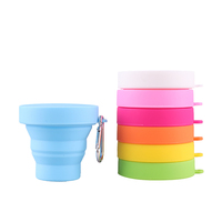 Lohas désinfectant tasse stérilisateur menstruel tasse Silicone médical pliable voyage pliant café Silicone pliable tasse