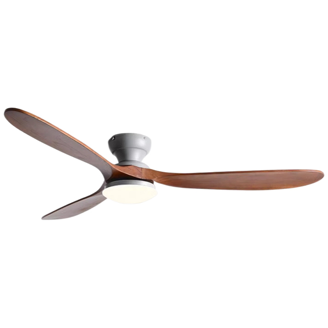 Wholesale Wood Ceiling Fan with LED Light DC Motor Reversible Dimmable Remote Control Smart 6-Speed 3 Blades 10-Year Warranty