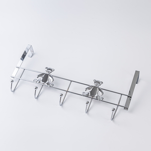 Porte-objets mural en acier inoxydable sans perçage, à suspendre sur la porte, forte capacité de charge - Product Image 1
